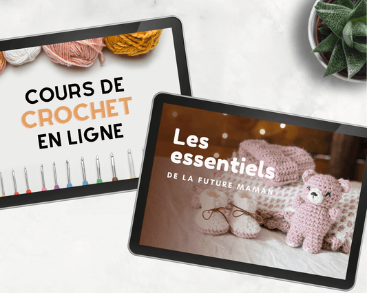 Cours pour débutants + Les Essentiels de la future maman - Crochetmilie