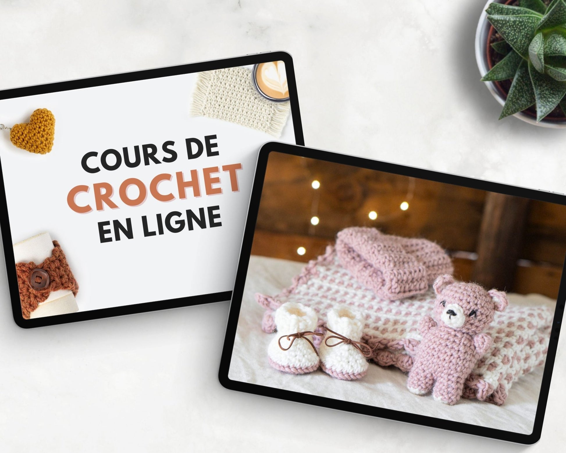 Cours pour débutants + Les Essentiels de la future maman - Crochetmilie