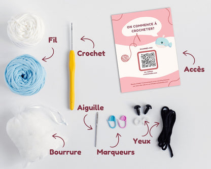 Kit de crochet - La baleine - Crochetmilie