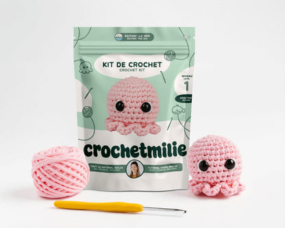 Kit de crochet - La pieuvre - Crochetmilie