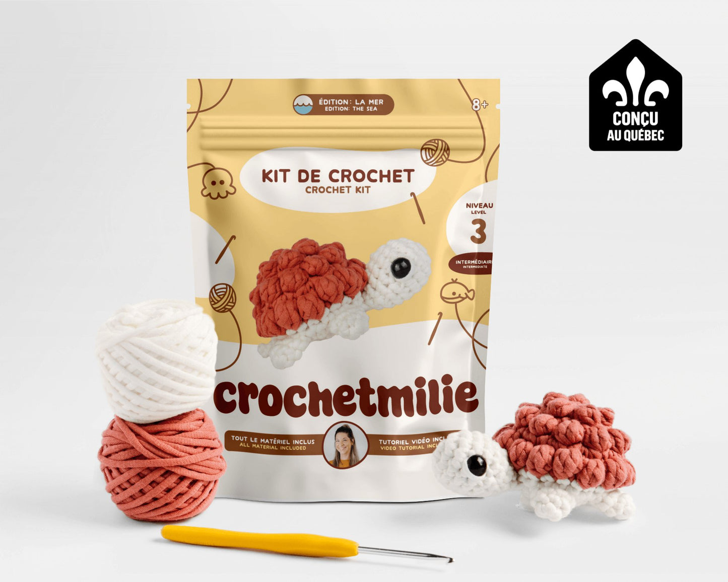 Kit de crochet - La tortue - Crochetmilie