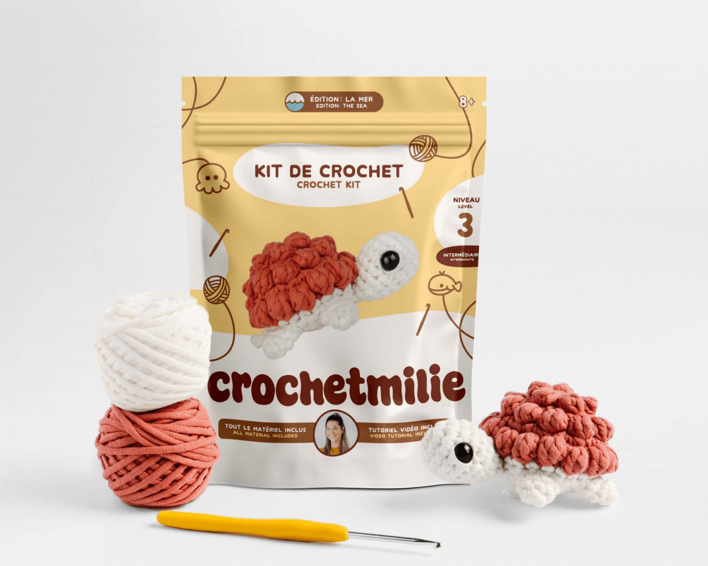 Kit de crochet - La tortue - Crochetmilie