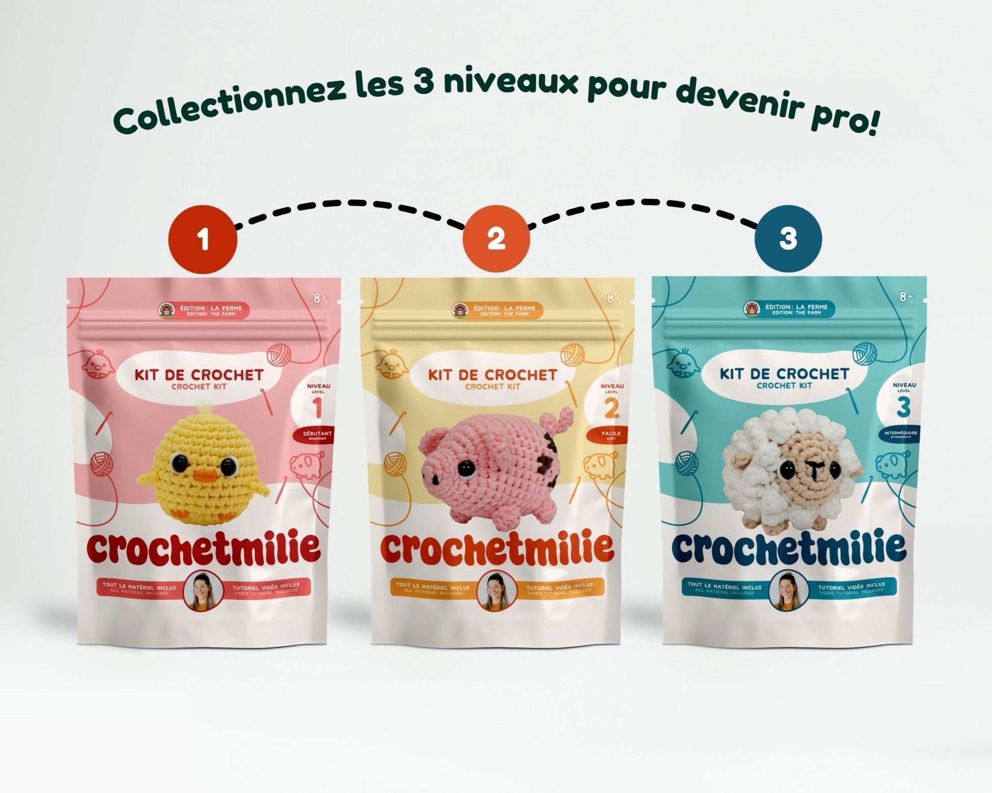 Kit de crochet - Le Poussin - Crochetmilie