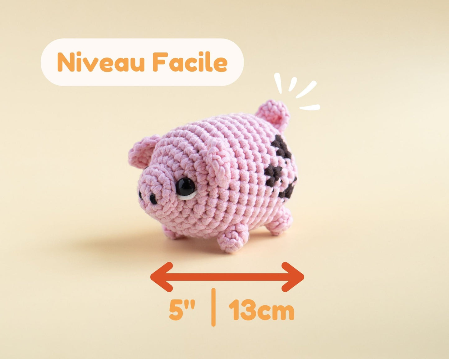 Kit de crochet - Le p'tit cochon - Crochetmilie