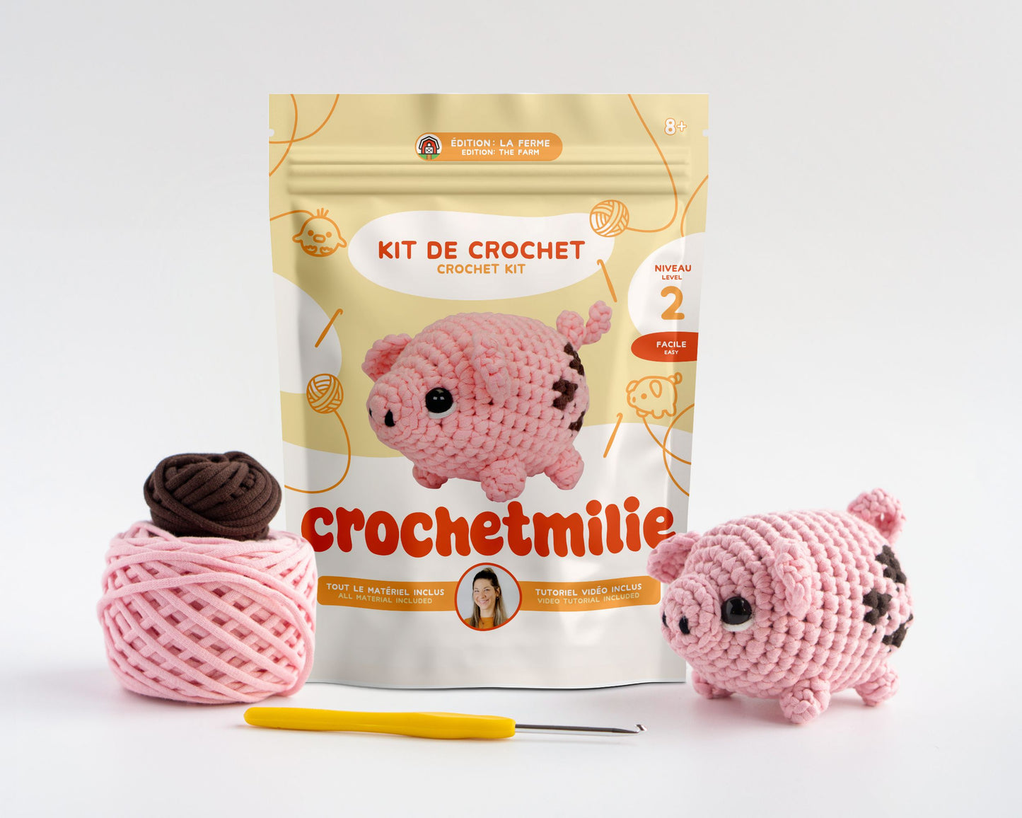 Kit de crochet - Le p'tit cochon