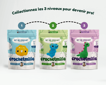 La collection de l'édition: "Les dinos" - Crochetmilie