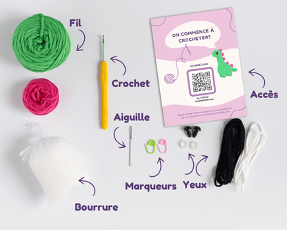 La collection de l'édition: "Les dinos" - Crochetmilie
