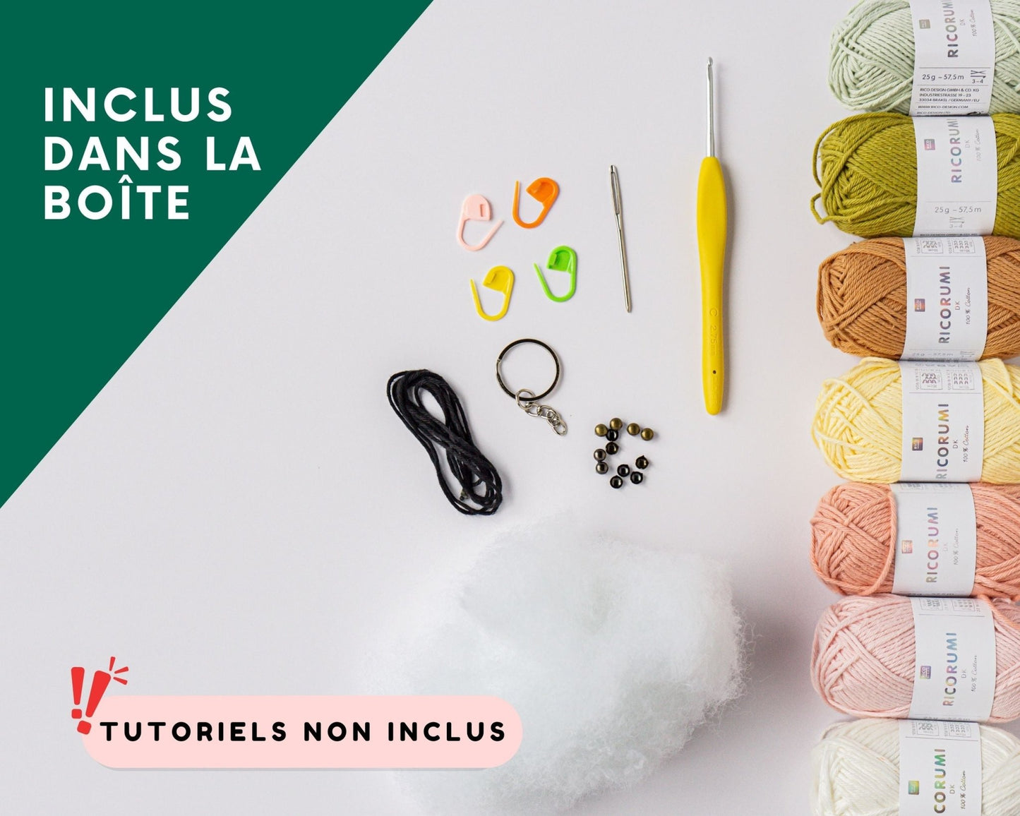 Le kit "LES AMIGURUMIS" - Crochetmilie