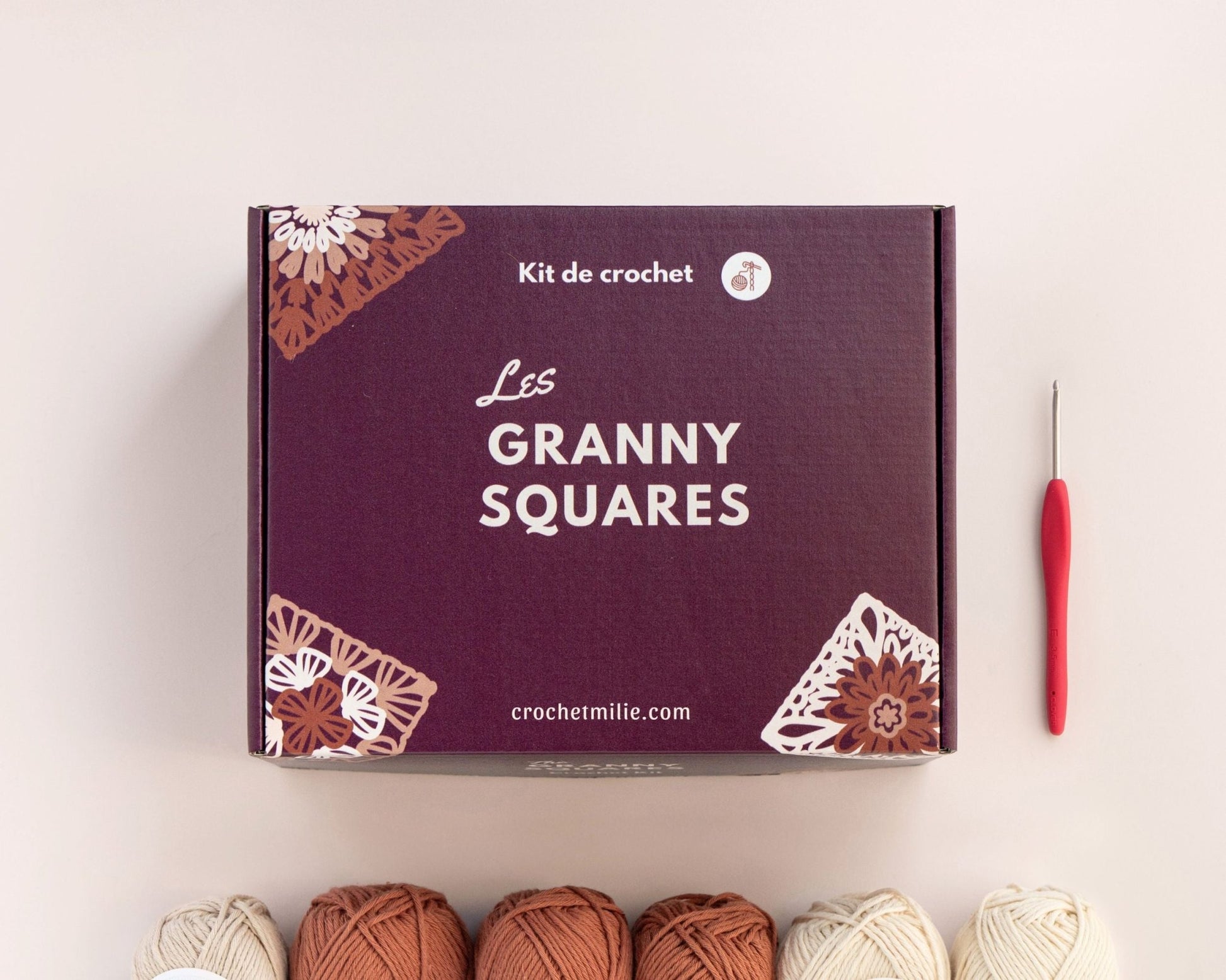Le kit "LES GRANNY SQUARES" - Crochetmilie