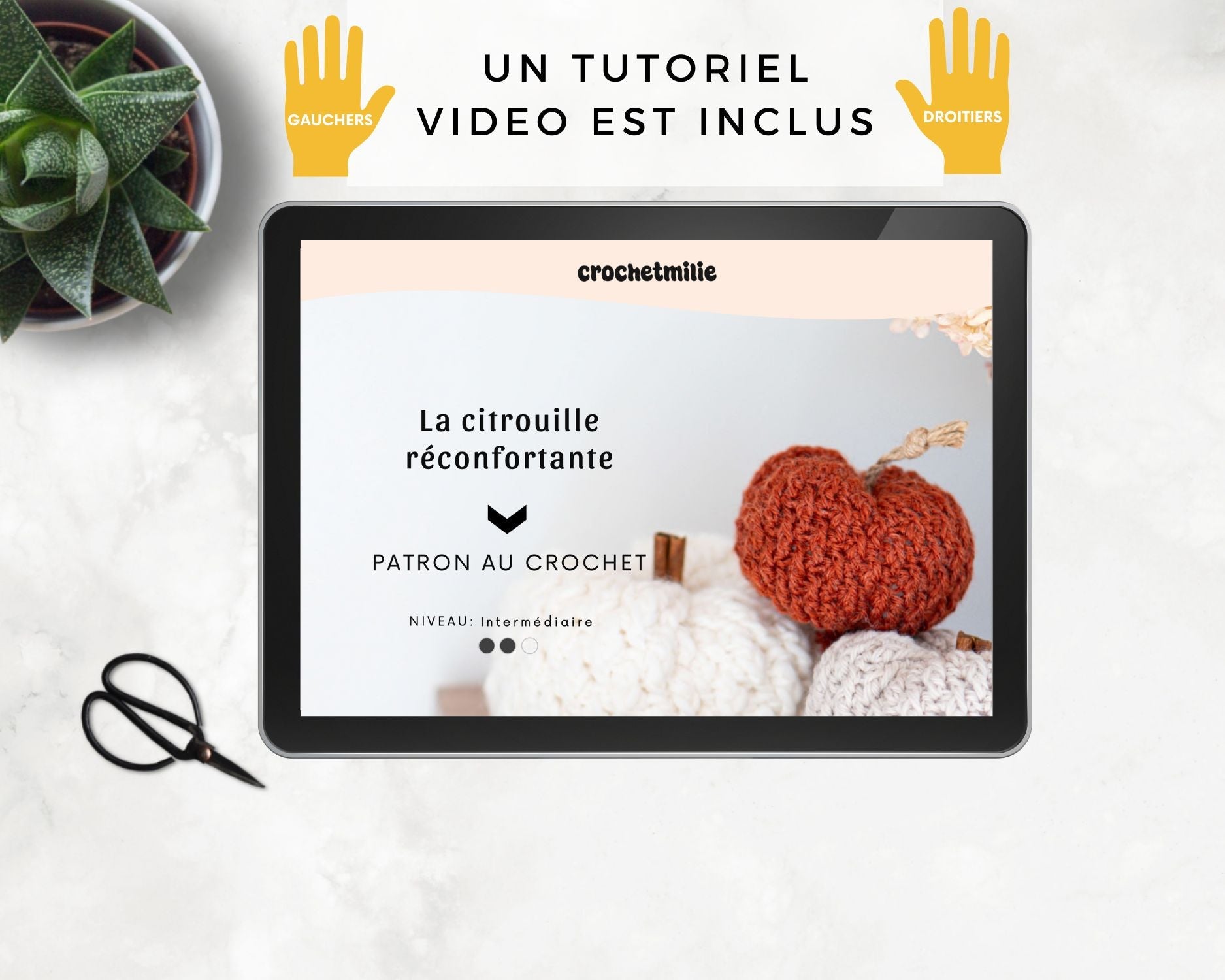 Patron au crochet - La citrouille réconfortante - Crochetmilie