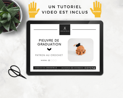 Patron au crochet - La pieuvre de graduation - Crochetmilie