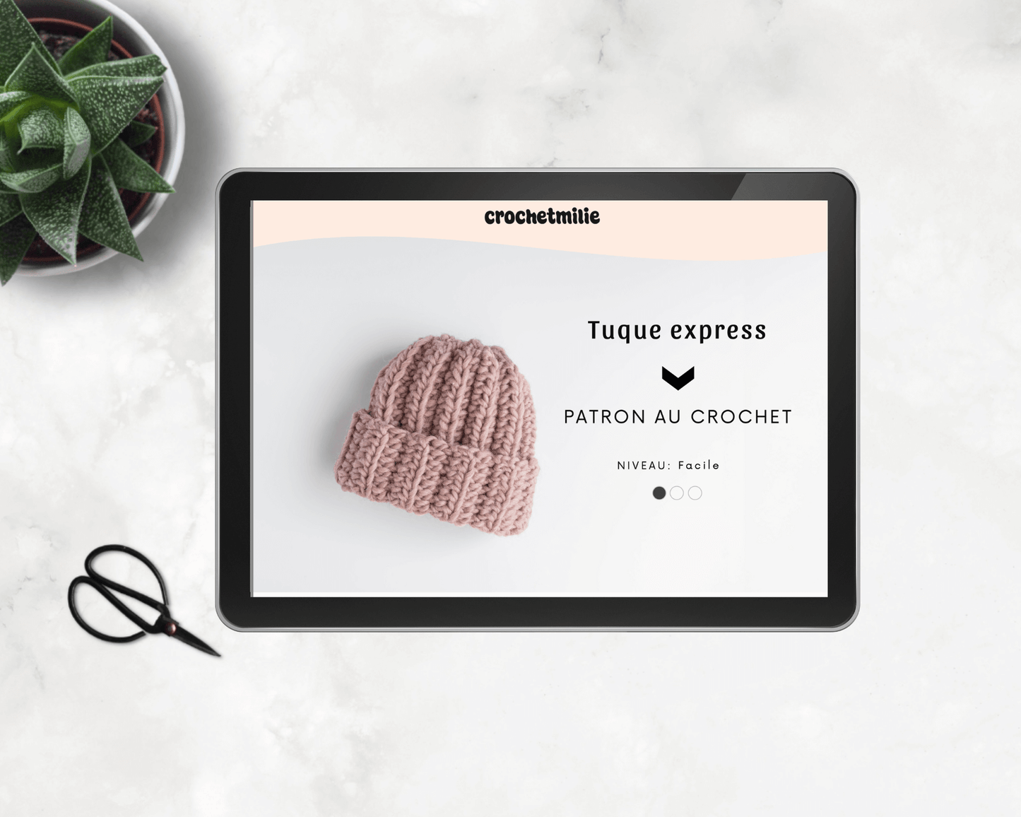 Patron au crochet - La tuque express - Crochetmilie