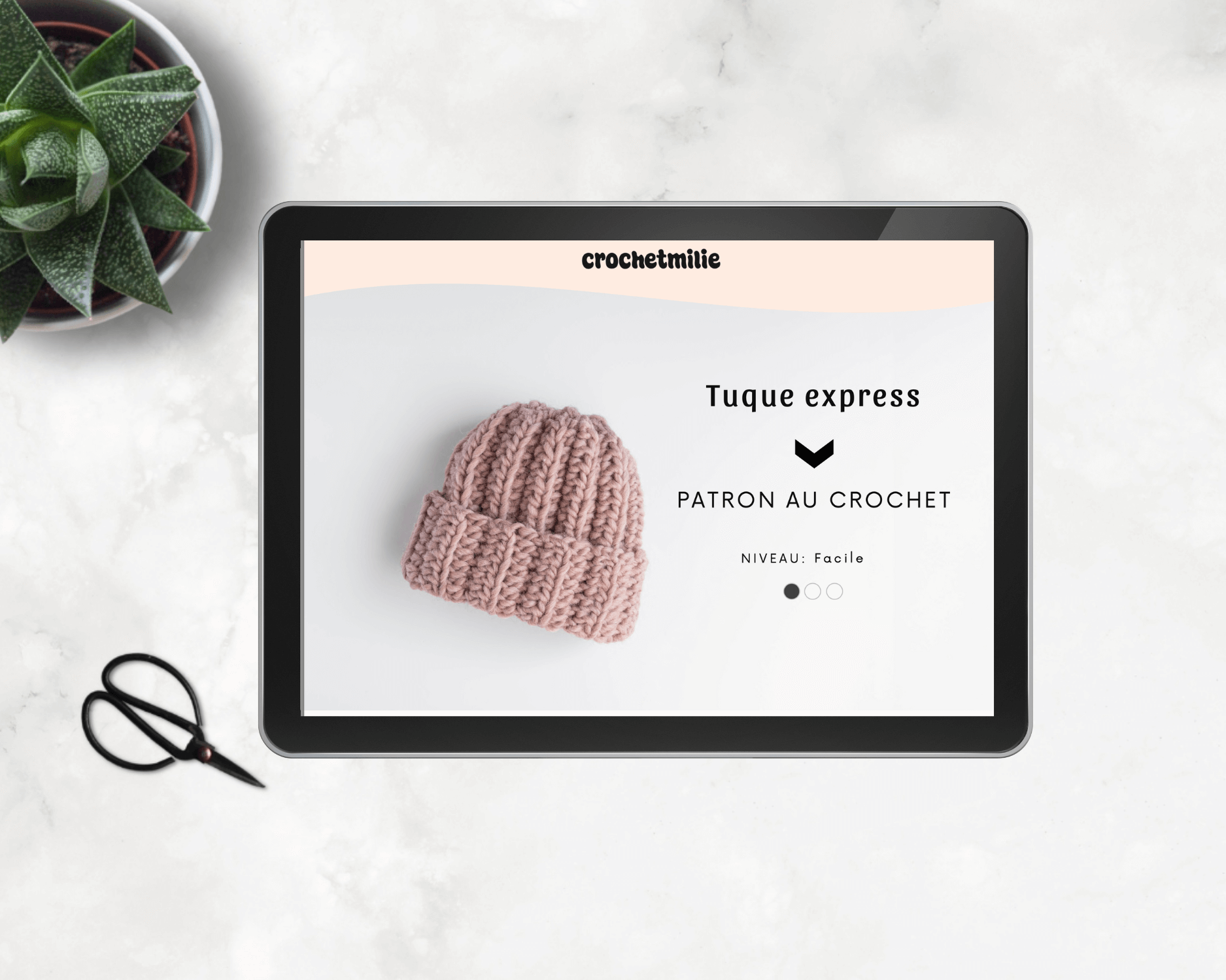 Patron au crochet - La tuque express - Crochetmilie
