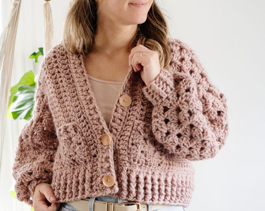 Patron au crochet - La veste douillette - Crochetmilie