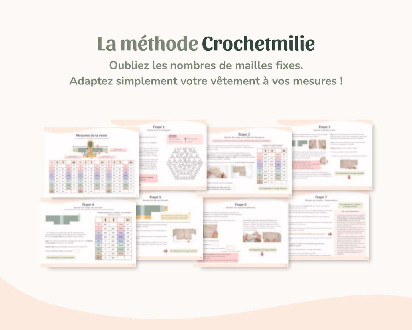 Patron au crochet - La veste douillette - Crochetmilie