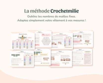 Patron au crochet - La veste douillette - Crochetmilie
