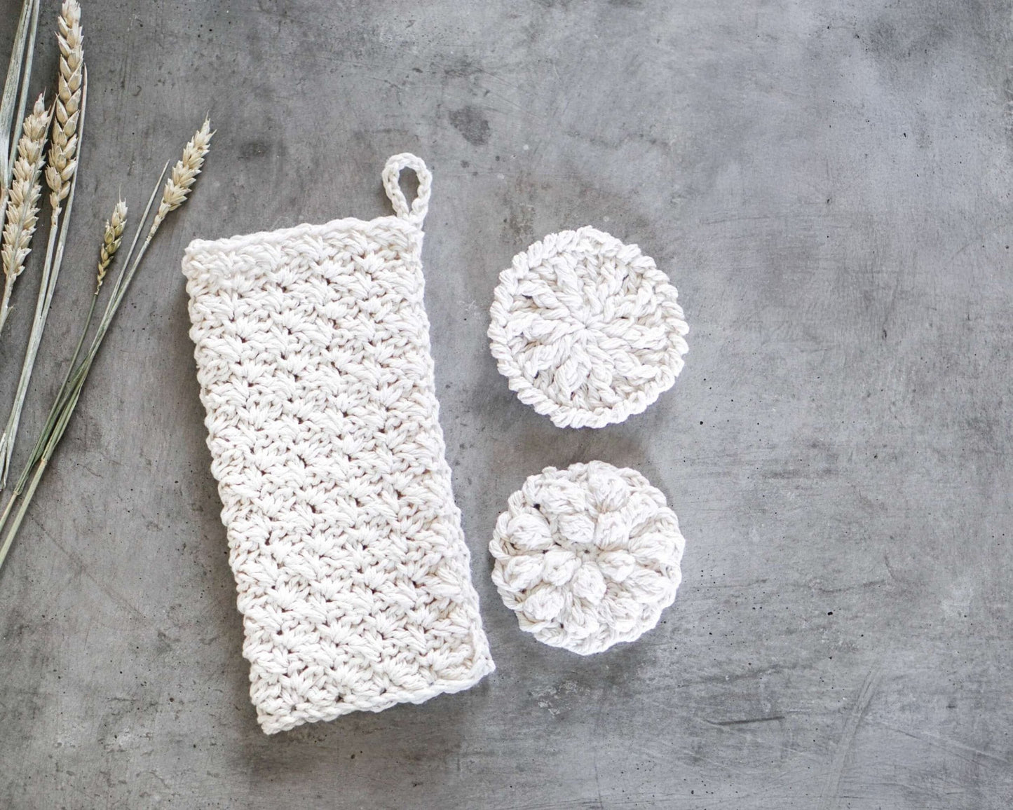 Patron au crochet - Lavette et démaquillants - Crochetmilie