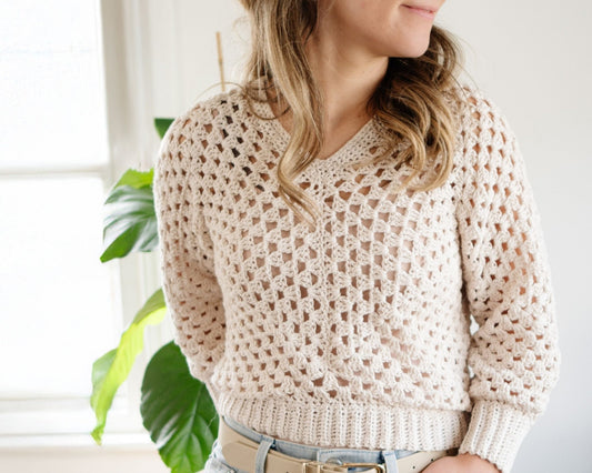 Patron au crochet - Le chandail léger - Crochetmilie