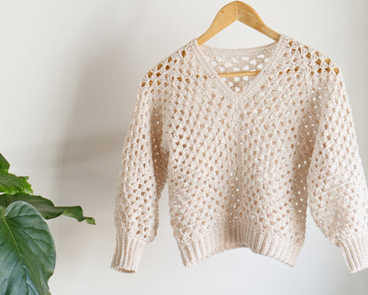 Patron au crochet - Le chandail léger - Crochetmilie