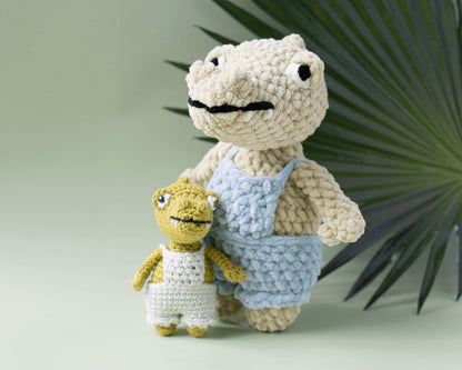 Patron au crochet - Le crocodile timide - Crochetmilie