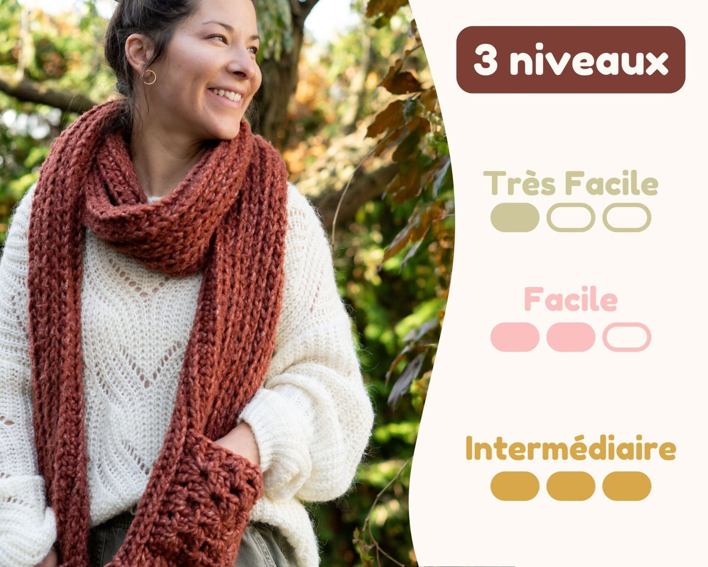 Patron au crochet - Le foulard douillet - Crochetmilie