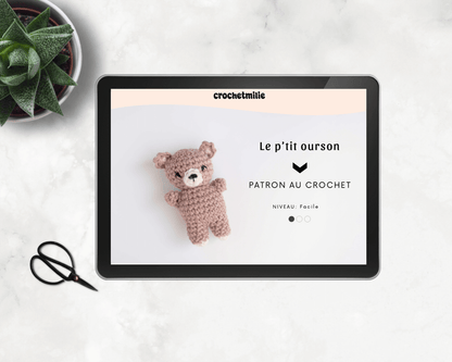 Patron au crochet - Le p'tit ourson - Crochetmilie