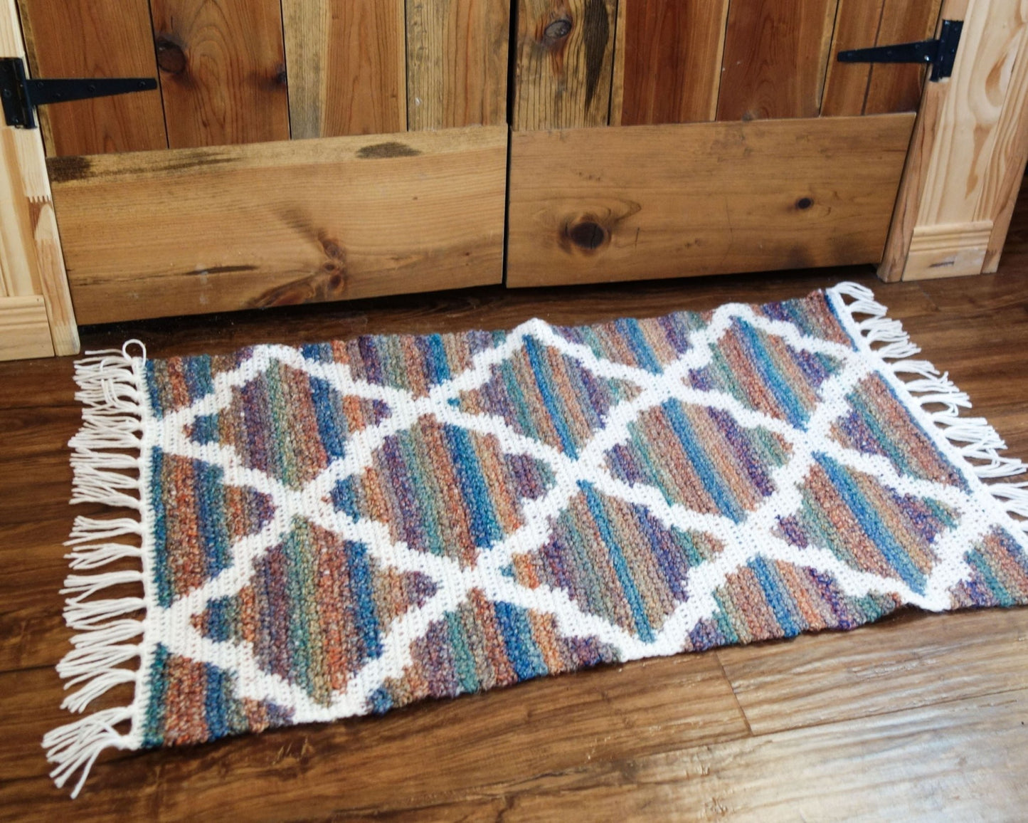 Patron au crochet - Le tapis Sahara - Crochetmilie