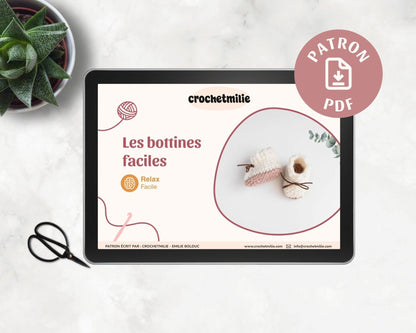 Patron au crochet - Les bottines faciles - Crochetmilie