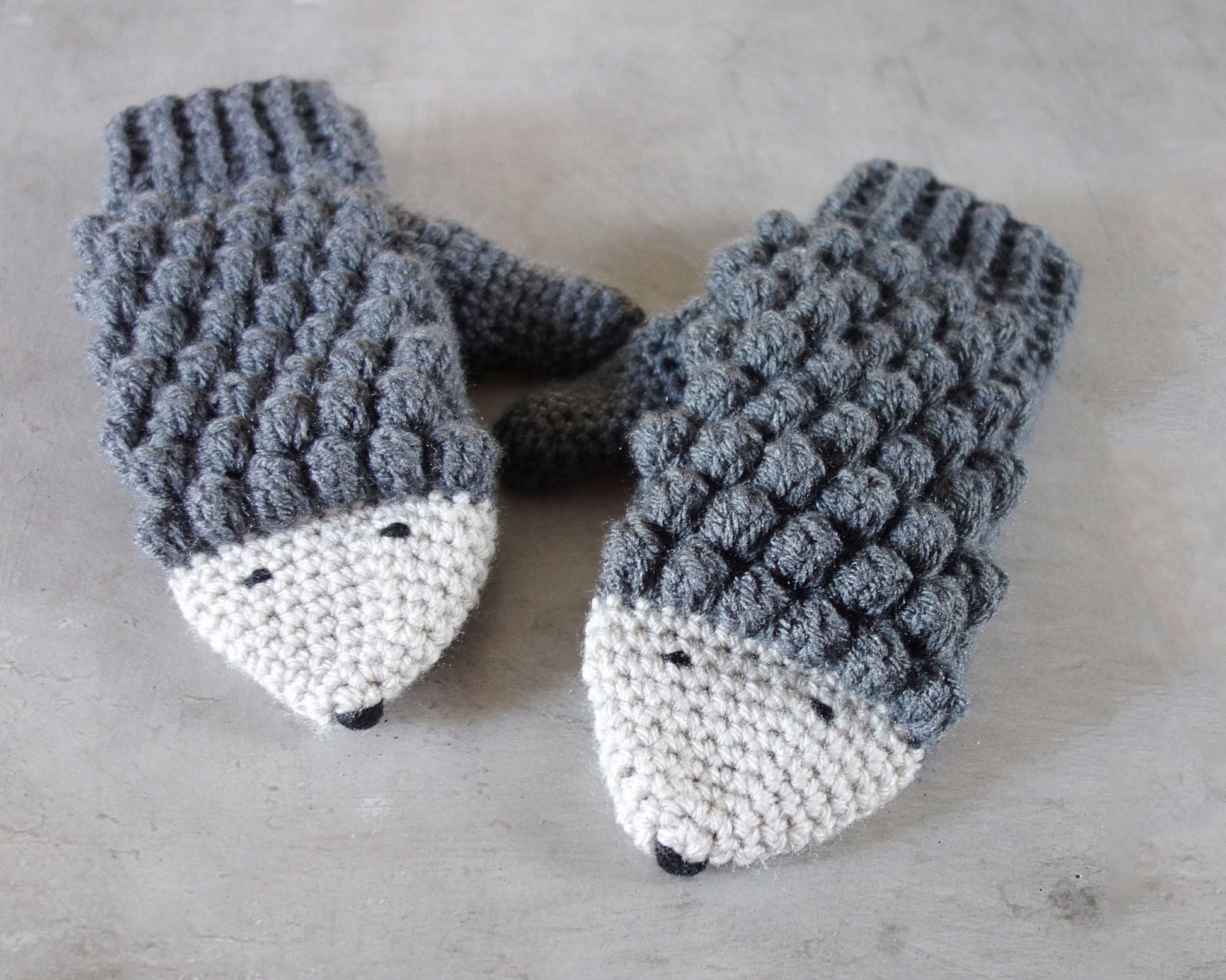 Patron au crochet - Les mitaines hérissons - Crochetmilie