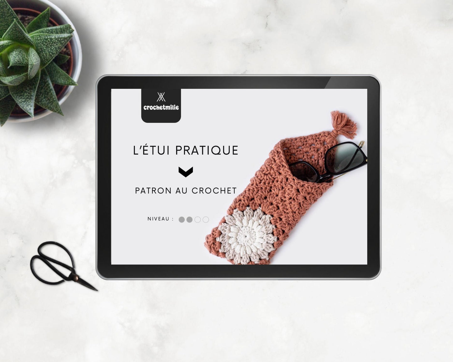 Patron au crochet - L'étui pratique - Crochetmilie