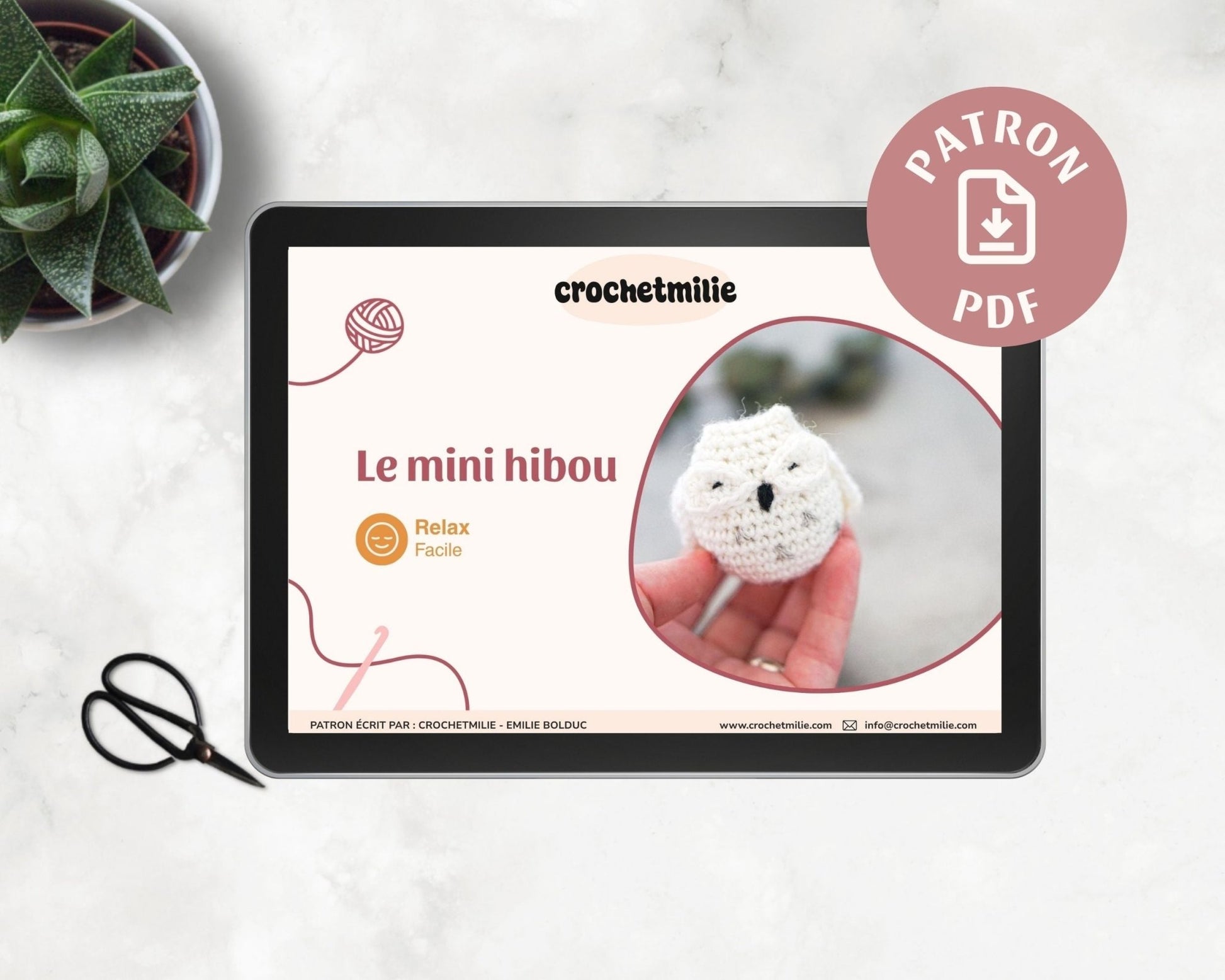 Patron au crochet - Mini hibou - Crochetmilie