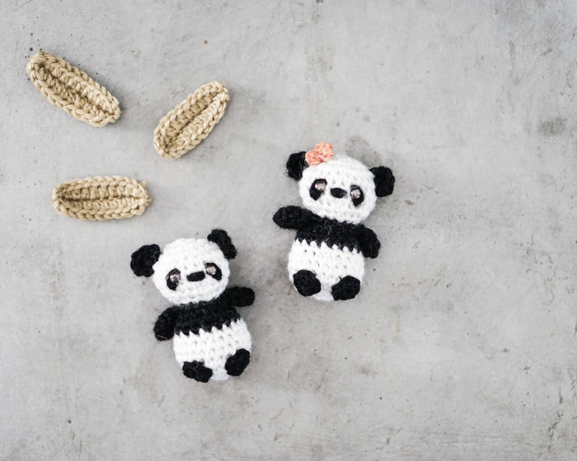 Patron au crochet - Mini panda - Crochetmilie