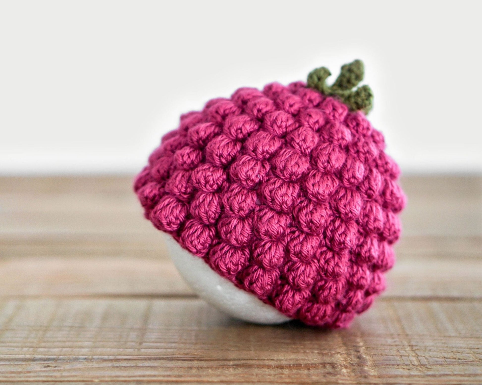 Patron au crochet - Une tête de framboise - Crochetmilie