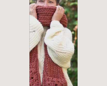 Patron au crochet - Le foulard douillet