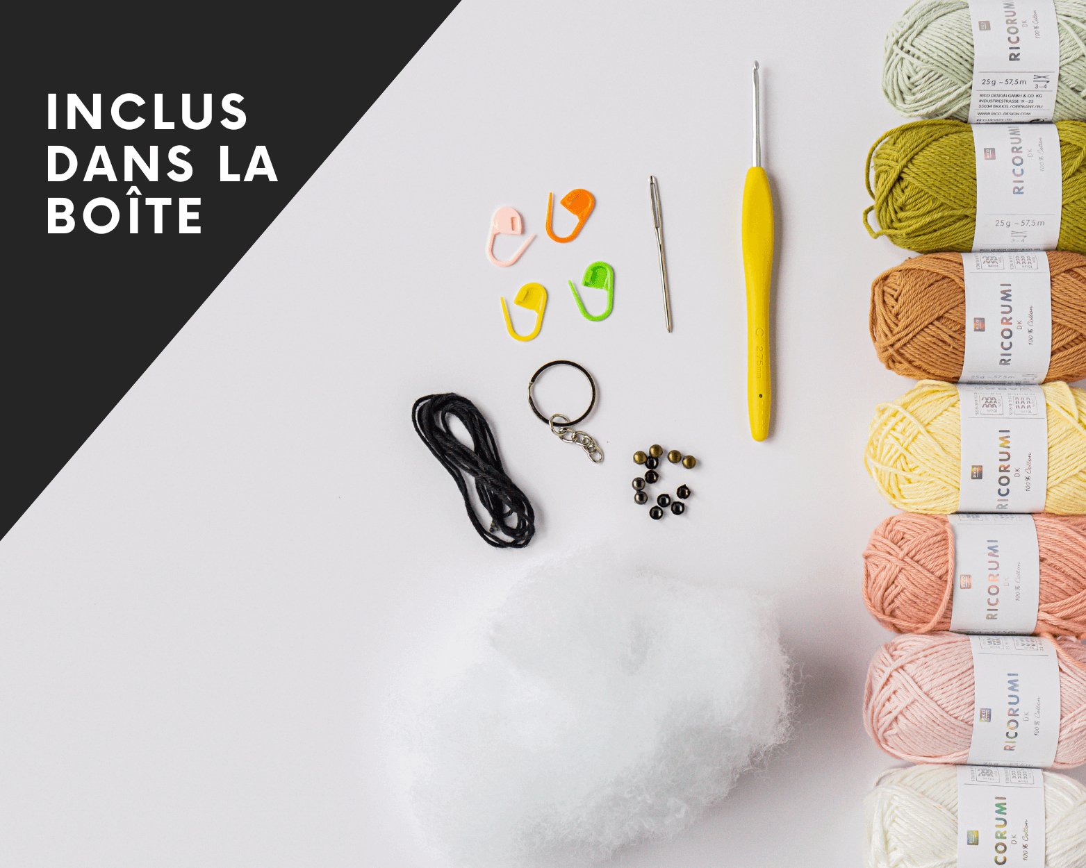 Le kit "LES AMIGURUMIS" - Crochetmilie
