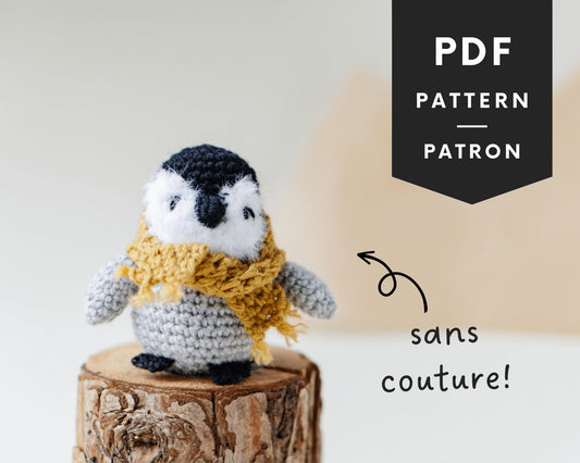 Patron au crochet - Fitz le Pingouin - Crochetmilie