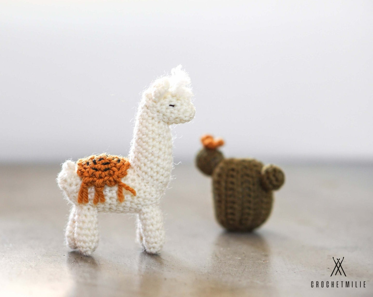 Patron au crochet - Lama et cactus - Crochetmilie