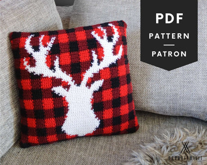 Patron au crochet - Le coussin rustique - Crochetmilie