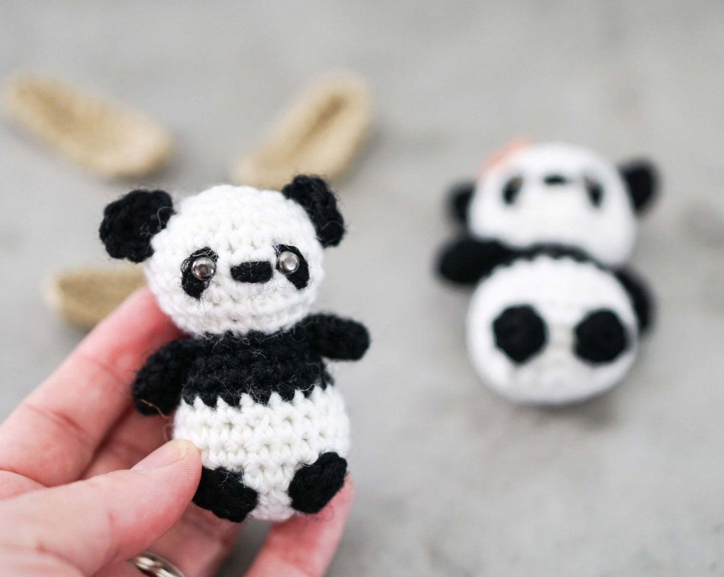 Patron au crochet - Mini panda - Crochetmilie